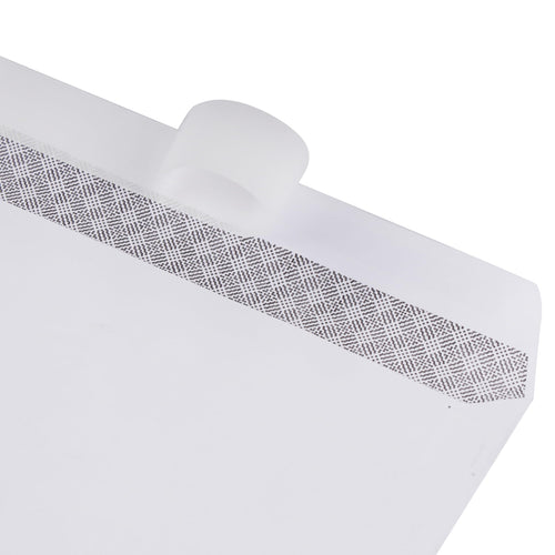 500 Qty#10 Security-Tinted Self-Seal Business Envelopes with Left Window, Peel & Seal Closure - 500-Pack, White